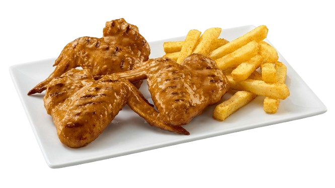 3 Full Flame Grilled Chicken Wings