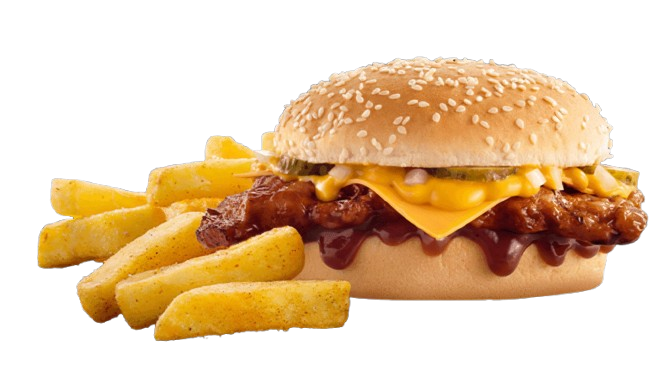 BBQ Ribster Cheese Burger