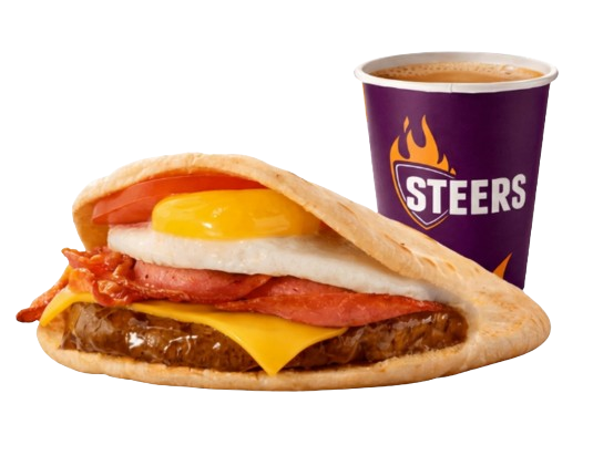 Beef Patty, Bacon, Egg & Cheese