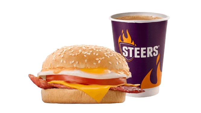 Bacon, Cheese, Egg & Tomato Bun